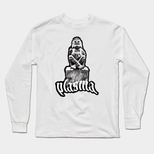 Plasma Mayan Sculpture Long Sleeve T-Shirt